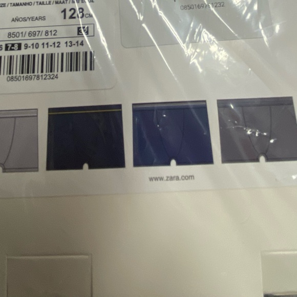 NWT. Zara Boys 5 Pack of Multicolored Briefs. Size 7-8 years. - Picture 4 of 6